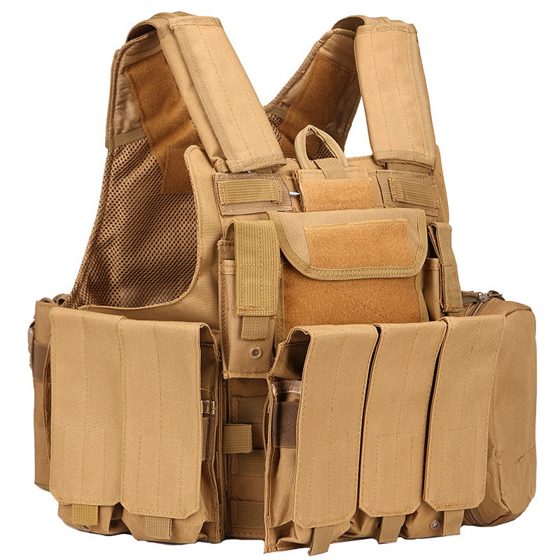 A12 Blackhawk Style Protective Tactical Vest - Outdoor Training Eight-Piece Vest Set - Image 8