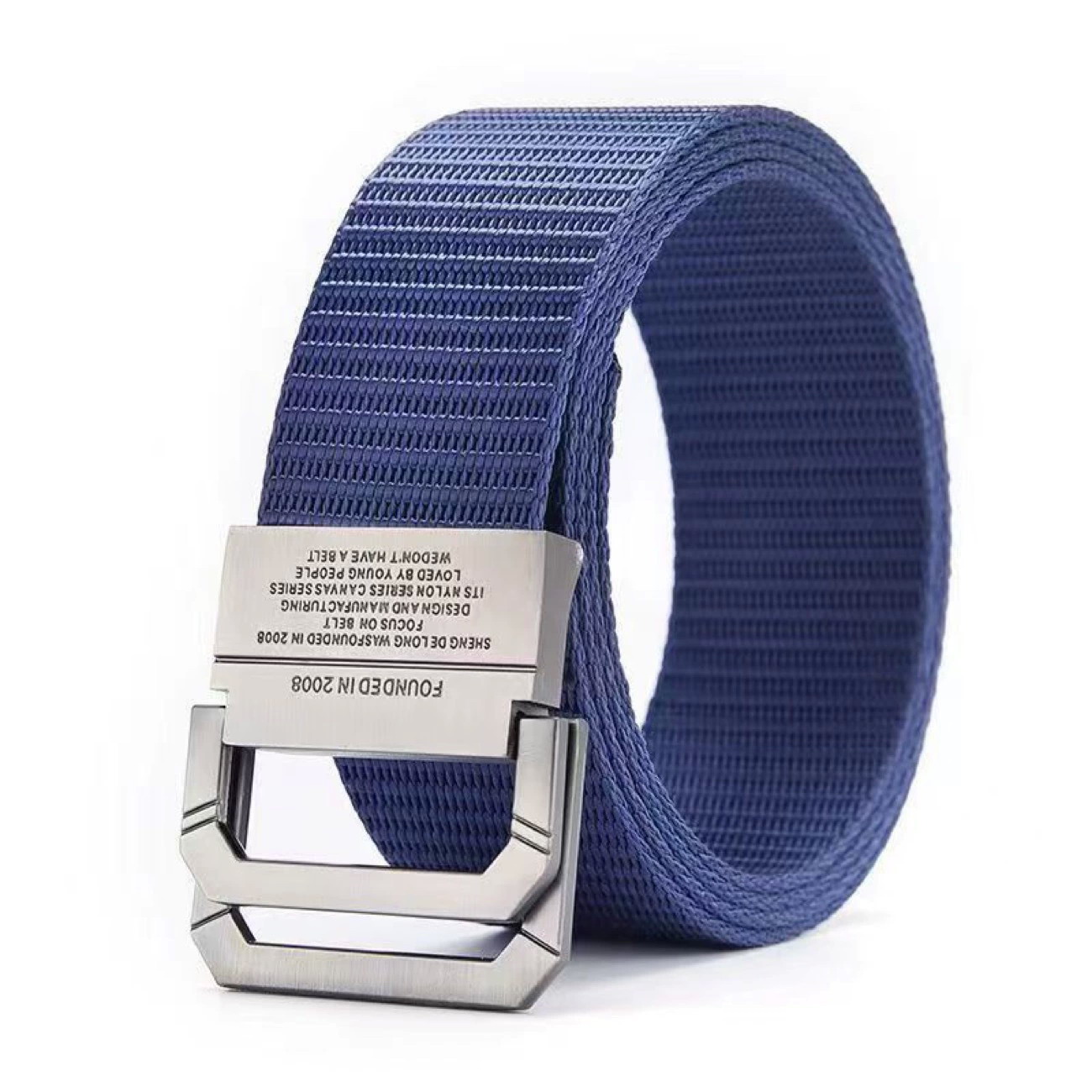 B11 Men’s Casual Canvas Belt with Double Ring Metal Buckle for Outdoor, Workwear and Daily Wear - Image 6