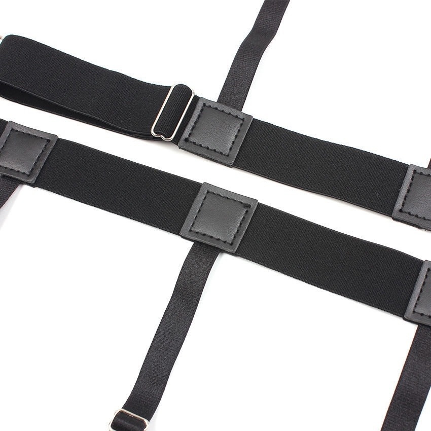 SS16 Adjustable Elastic Shirt Stays with Non-Slip Thigh Bands and Shirt Clips - Image 8