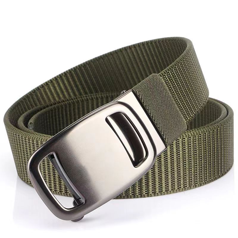B25 Automatic Buckle Nylon Canvas Casual Belt for Outdoor, Daily Wear & Military Training Style - Image 5
