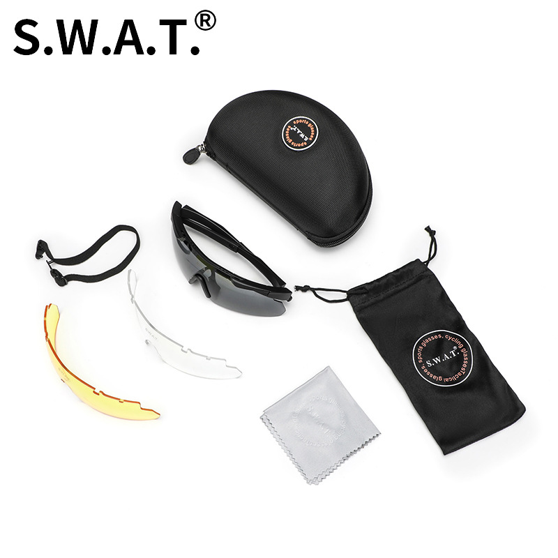 GL14 3-Lens Impact-Resistant Tactical Shooting Glasses Set with Padded Nose Support - Image 6