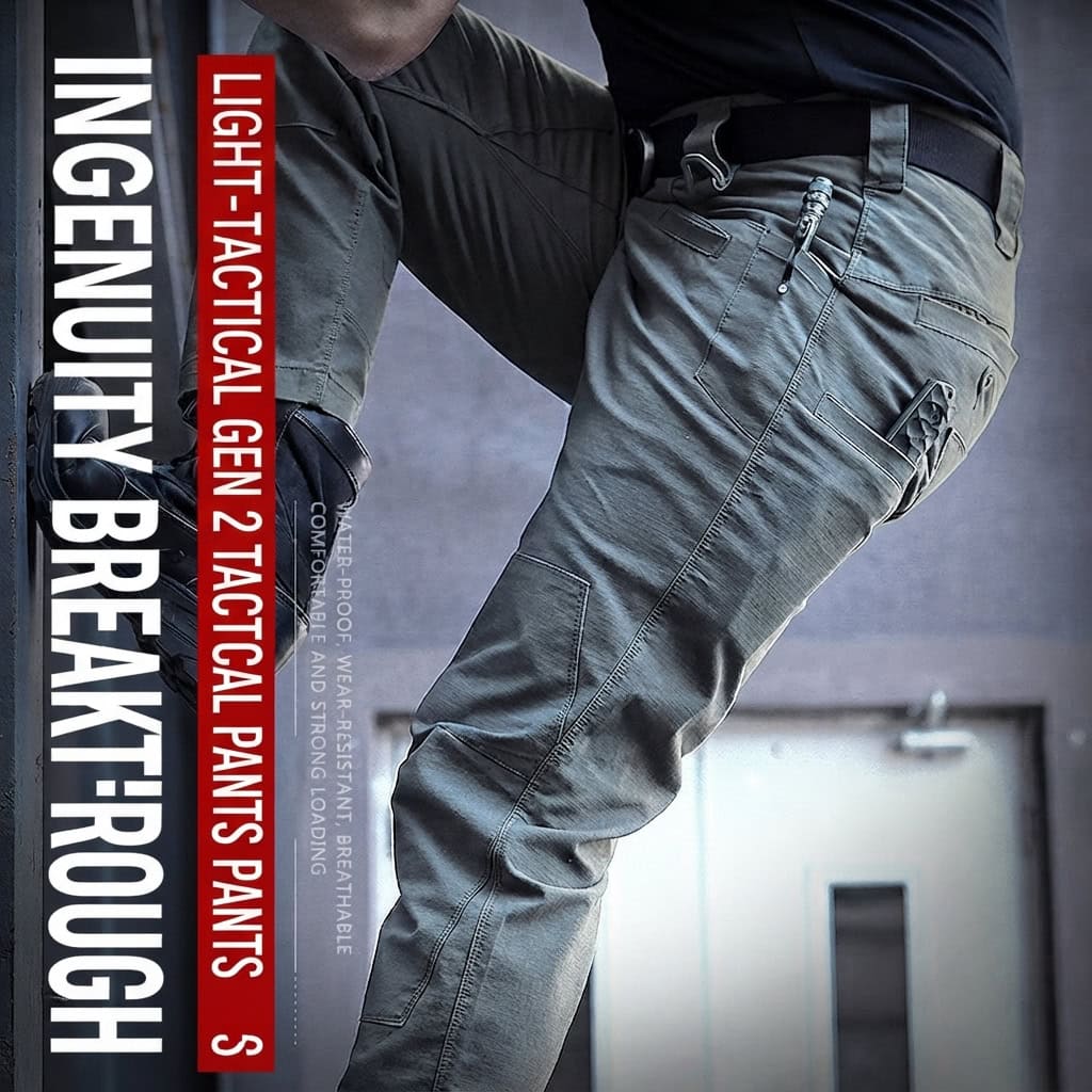 IX03 Tactical Pants - Slim-Fit Outdoor Utility Pants with Multi-Pocket Carry Design - Image 6