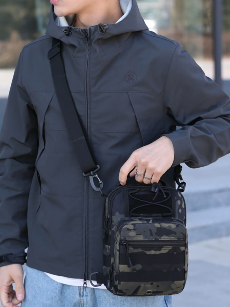 BG10 Tactical Sling Chest Bag – Compact Outdoor Crossbody Pack with Multi-Pocket Storage - Image 8