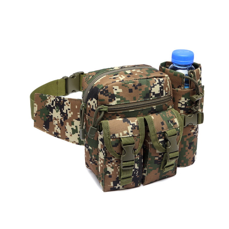 BG62 Multi-Functional Tactical Running Waist Bag with Hidden Water Bottle Holder and Anti-Theft Phone Pocket - Image 7