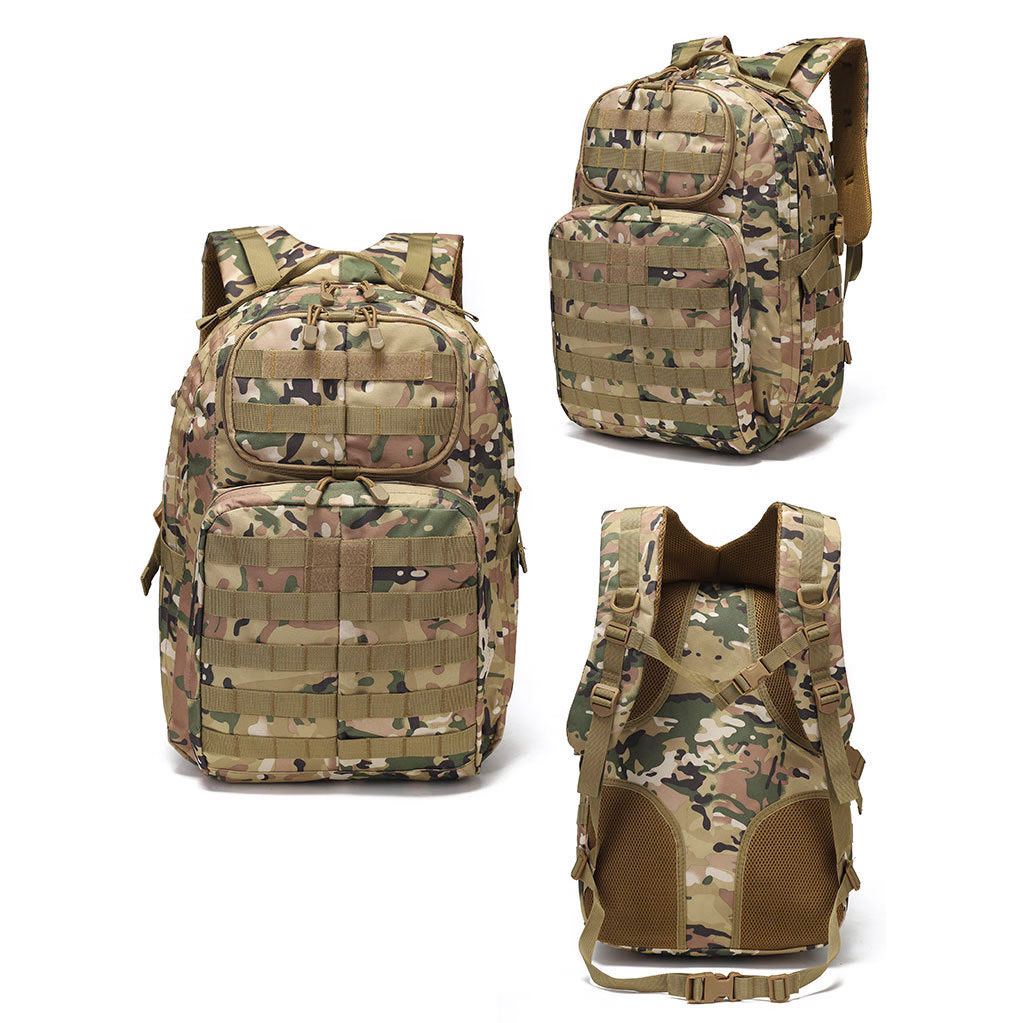 BP02 Tactical Outdoor Backpack with MOLLE Front Panel and Large-Capacity Utility Storage - Image 7