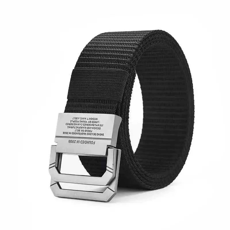 B11 Men’s Casual Canvas Belt with Double Ring Metal Buckle for Outdoor, Workwear and Daily Wear - Image 7