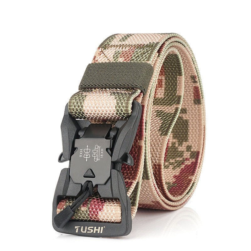 B12 Men's Magnetic Buckle Camouflage Tactical Belt - Image 5