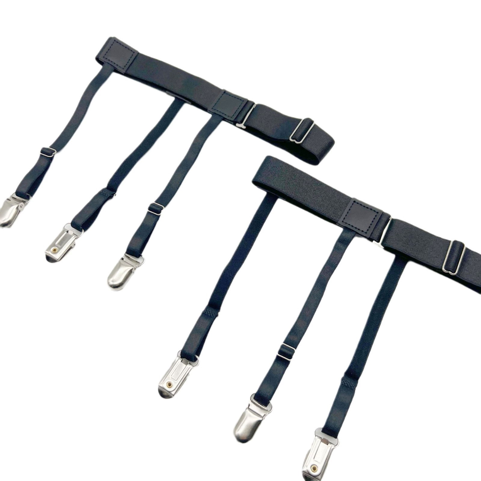 SS16 Adjustable Elastic Shirt Stays with Non-Slip Thigh Bands and Shirt Clips - Image 9