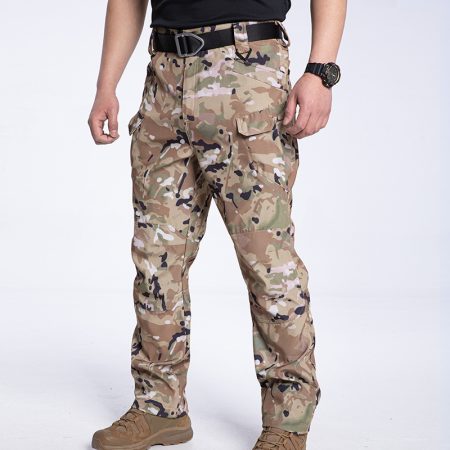 IX7A Tactical Stretch Cargo Pants - Multi-Pocket Outdoor Utility Trousers