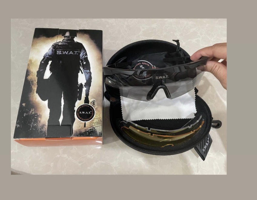 GL14 3-Lens Impact-Resistant Tactical Shooting Glasses Set with Padded Nose Support - Image 7