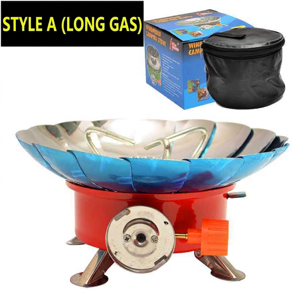 CG03 Portable Windproof Lotus Camping Stove with Foldable Burner Head - Image 3