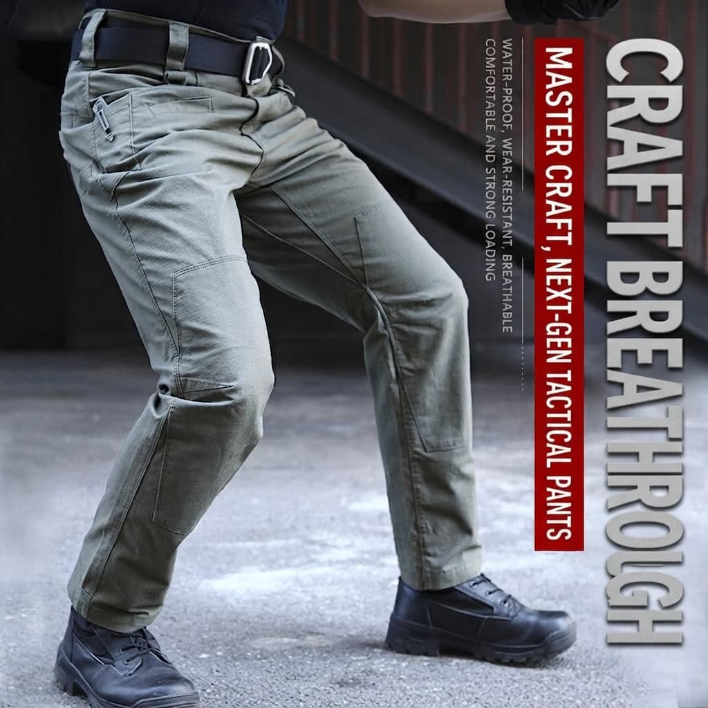 IX03 Tactical Pants - Slim-Fit Outdoor Utility Pants with Multi-Pocket Carry Design - Image 7
