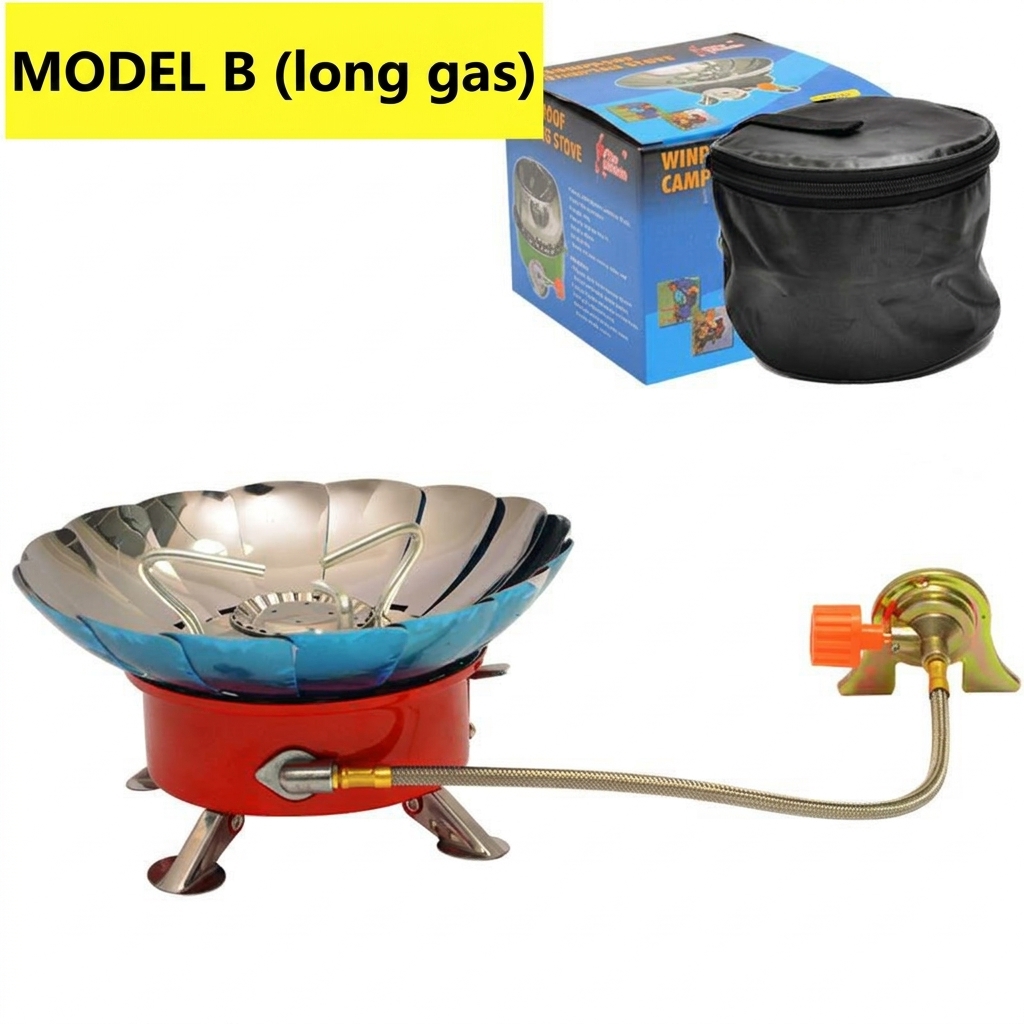 CG03 Portable Windproof Lotus Camping Stove with Foldable Burner Head - Image 4