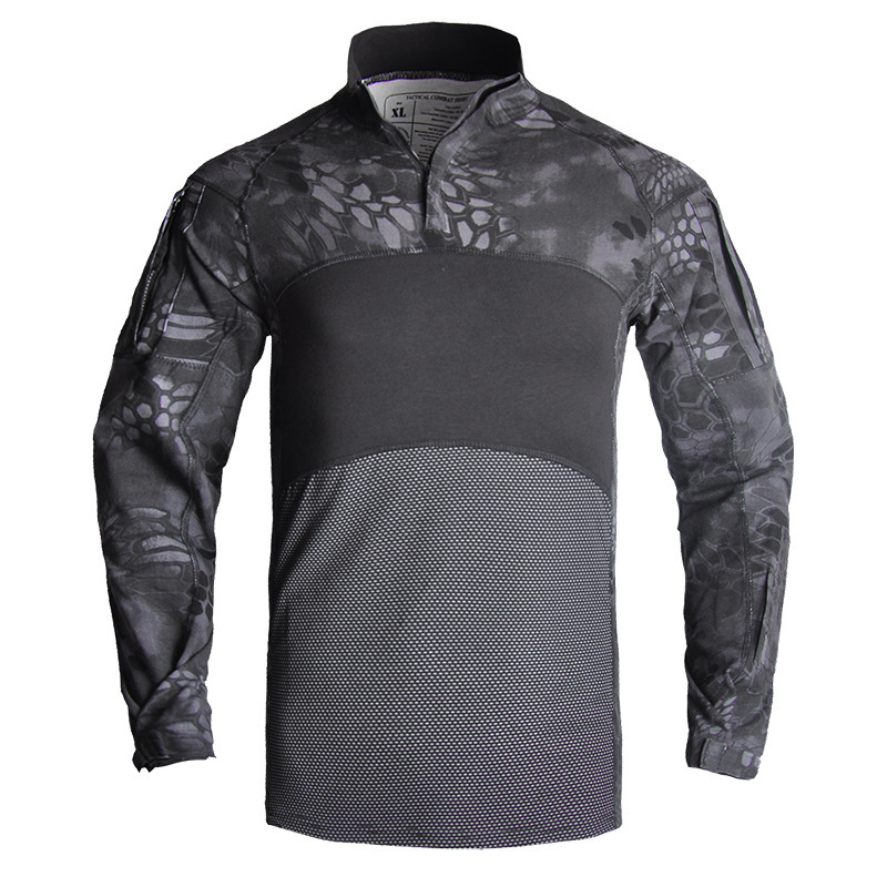 TSL01 Tactical Long-Sleeve Frog Shirt – Camouflage Combat Training Top - Image 7