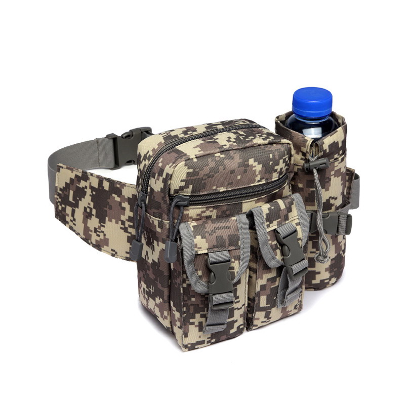 BG62 Multi-Functional Tactical Running Waist Bag with Hidden Water Bottle Holder and Anti-Theft Phone Pocket - Image 8