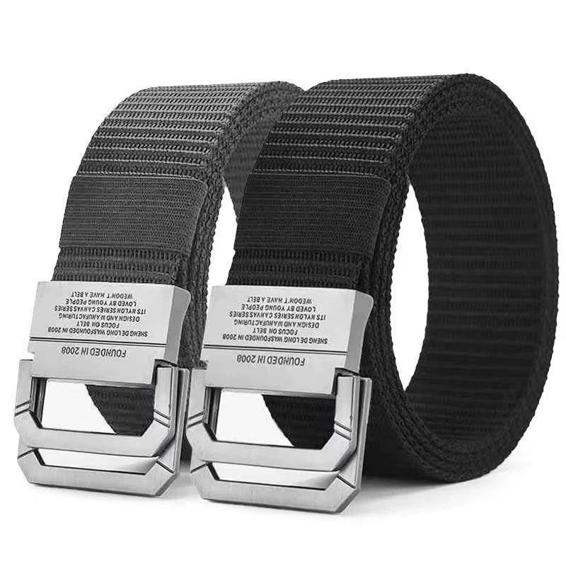 B11 Men’s Casual Canvas Belt with Double Ring Metal Buckle for Outdoor, Workwear and Daily Wear - Image 8