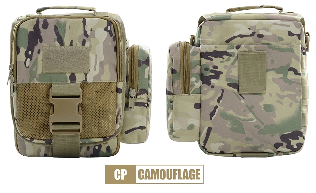 BG19 Water-Repellent Tactical Crossbody Shoulder Bag with MOLLE Attachment System - Image 12