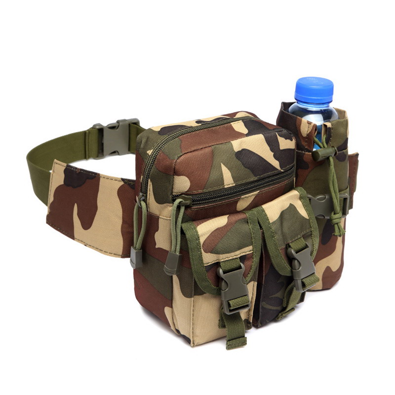 BG62 Multi-Functional Tactical Running Waist Bag with Hidden Water Bottle Holder and Anti-Theft Phone Pocket - Image 9