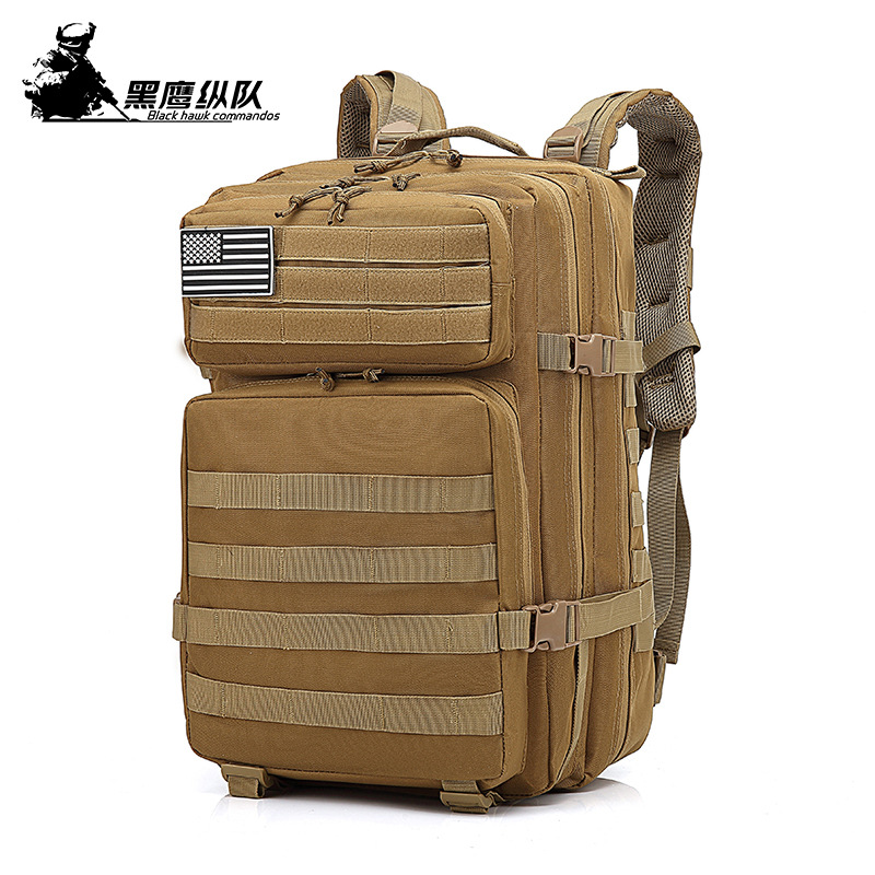 BP08 Outdoor Sports 45L Tactical Backpack - Large Capacity Travel, Camping, Hiking and Daily Carry Bag - Image 8