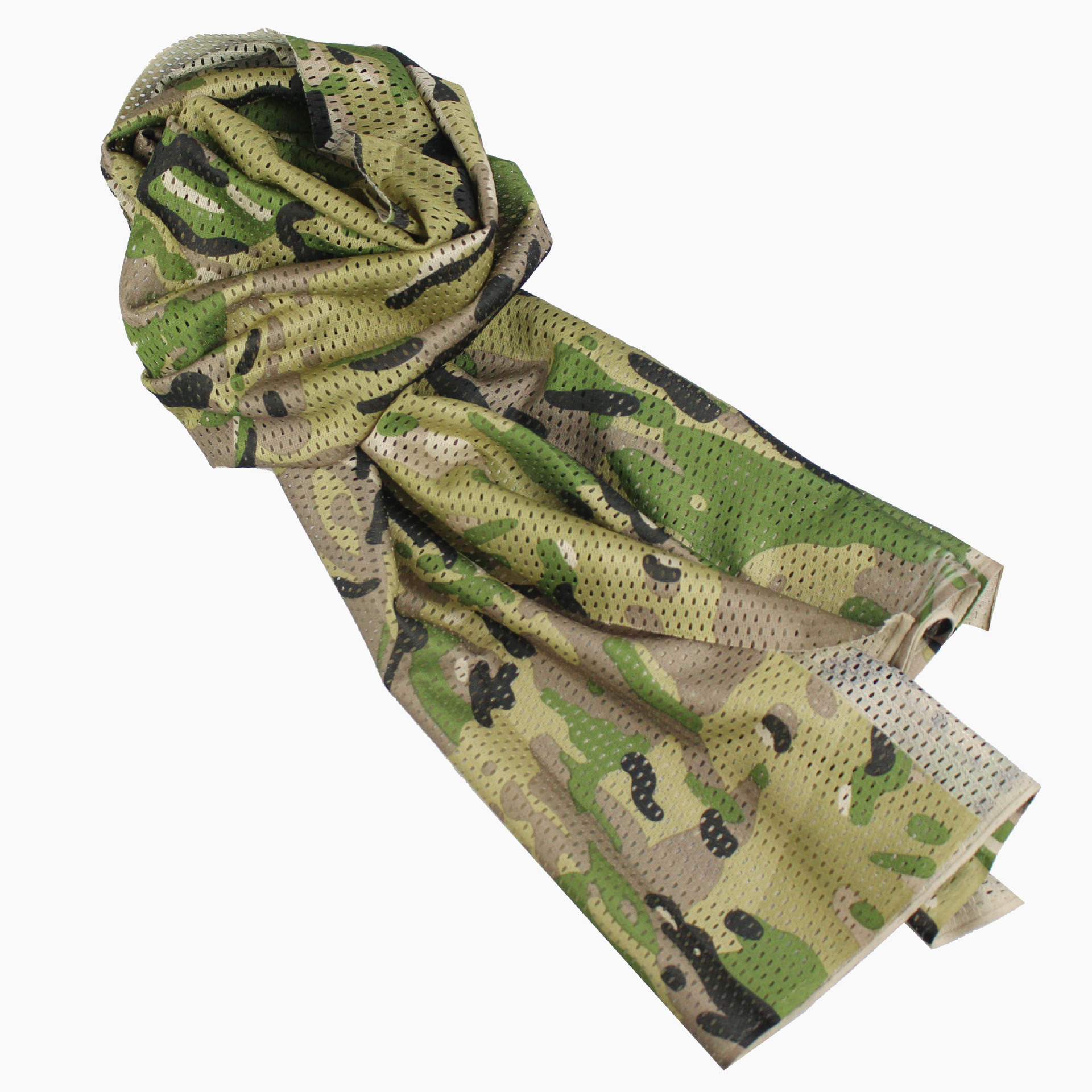 CG12 Tactical Camouflage Breathable Mesh Neck Scarf for Outdoor Protection - Image 2