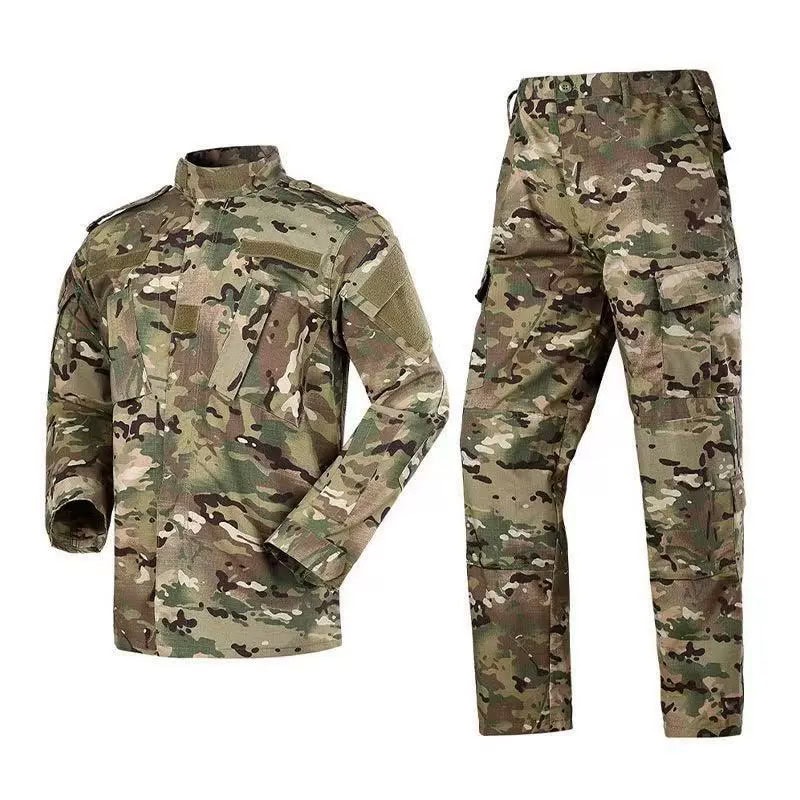 FS03 Men’s Tactical Camouflage Training Suit - Jacket and Pants Outdoor Uniform Set