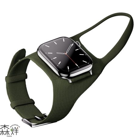 W25 ខ្សែនាឡិកាកីឡា Nylon រចនាបែប Ergonomic សម្រាប់ Apple Watch 46mm