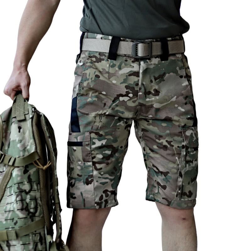 SR03 Tactical Cargo Shorts with Adjustable Waist and Multi-Pocket Outdoor Design - Image 5
