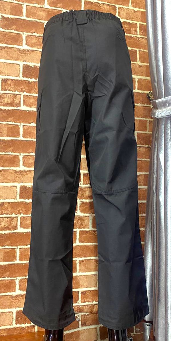 IX43 Black Tactical Cargo Pants with Utility Pockets & D-Ring Details - Image 3