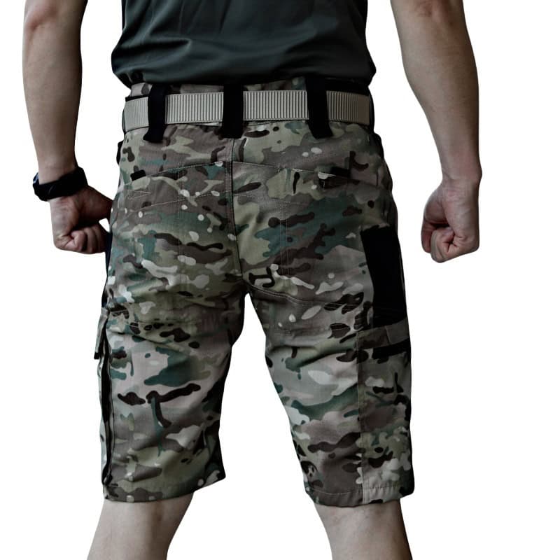 SR03 Tactical Cargo Shorts with Adjustable Waist and Multi-Pocket Outdoor Design - Image 7