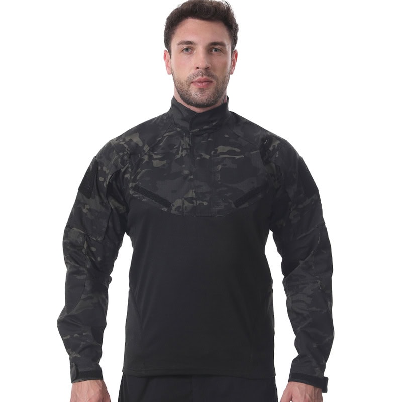 TSL26 – Tactical Camouflage Long Sleeve Combat Shirt - Image 3