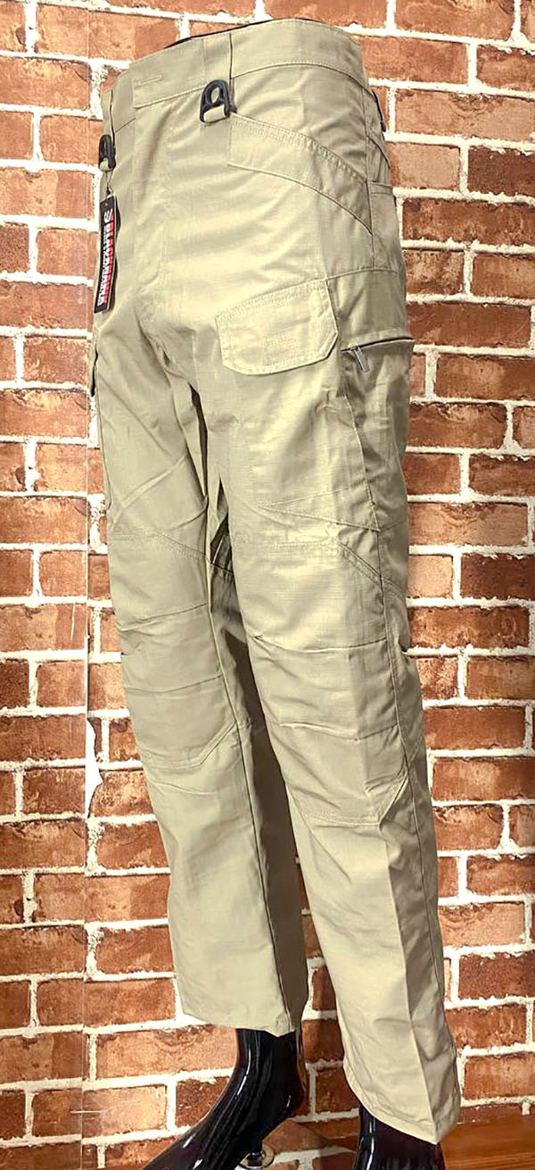 IX50 ខោ Tactical Cargo ពណ៌ Khaki មានហោប៉ៅច្រើន សម្រាប់ Outdoor និងប្រើប្រចាំថ្ងៃ - Image 4