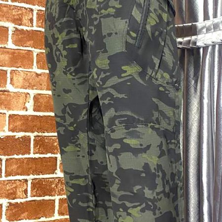 IX41 Green Camouflage Tactical Cargo Pants with Utility Side Pockets