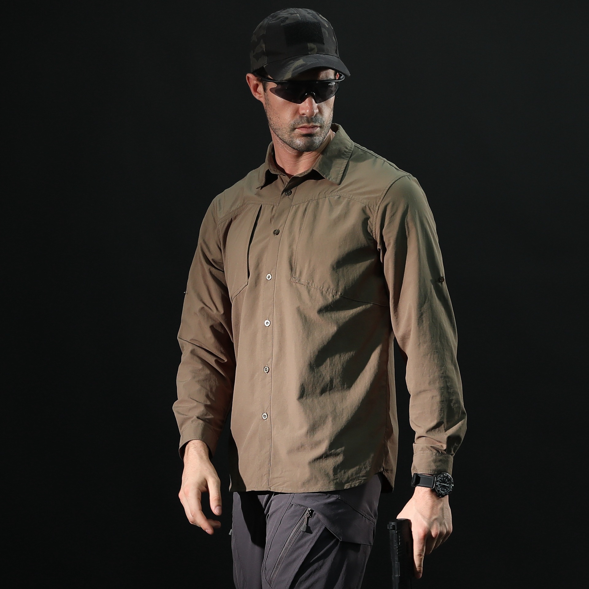 SHL05 Long Sleeve Quick-Drying Tactical Outdoor Shirt - Image 3