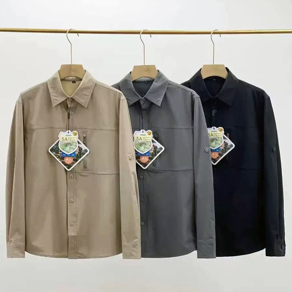SHL37 Quick-Drying Long-Sleeved Outdoor Shirt with Sun Protection Design