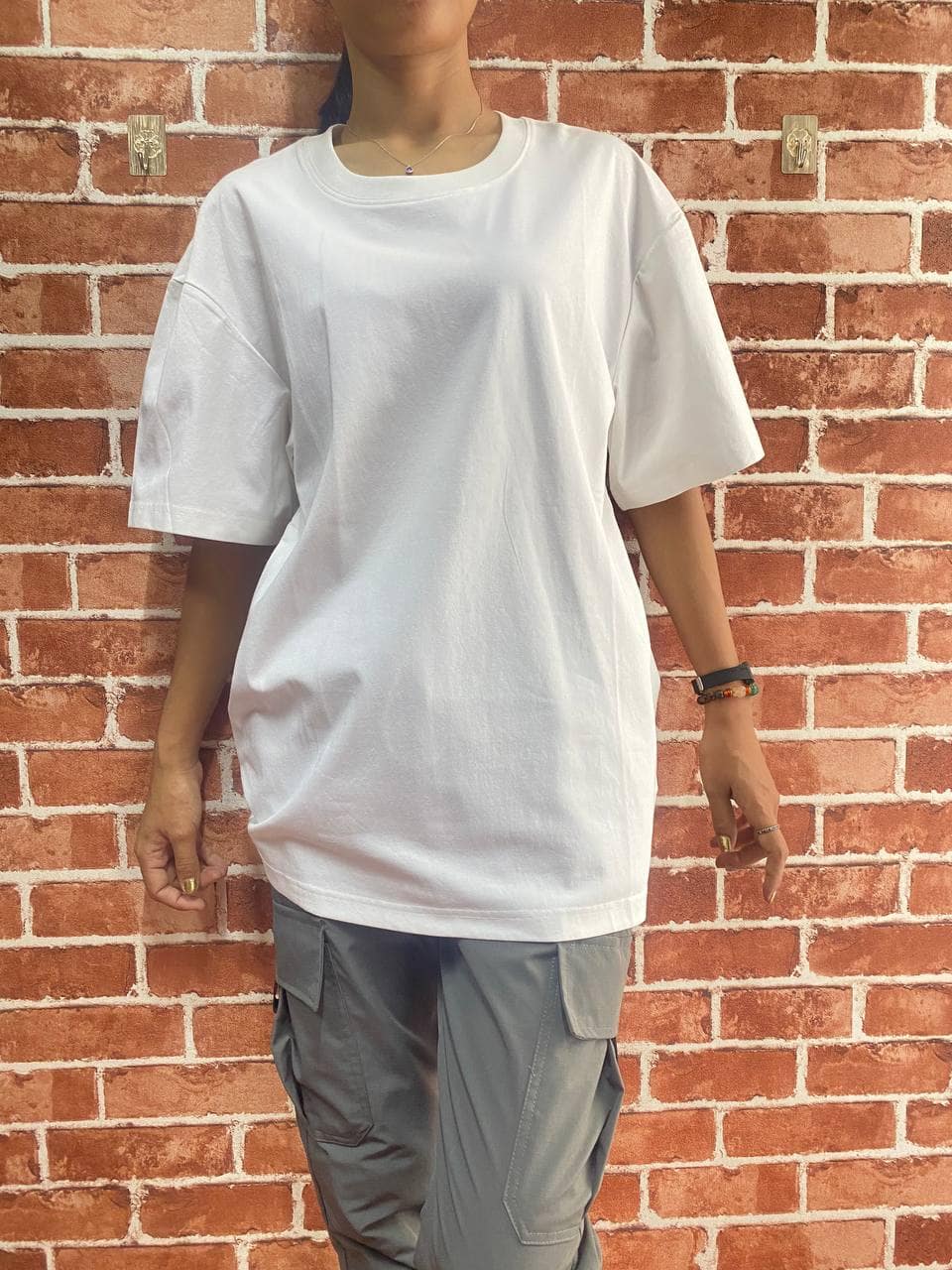 TSS60 Oversized Plain Short-Sleeve T-Shirt for Men & Women - Image 2