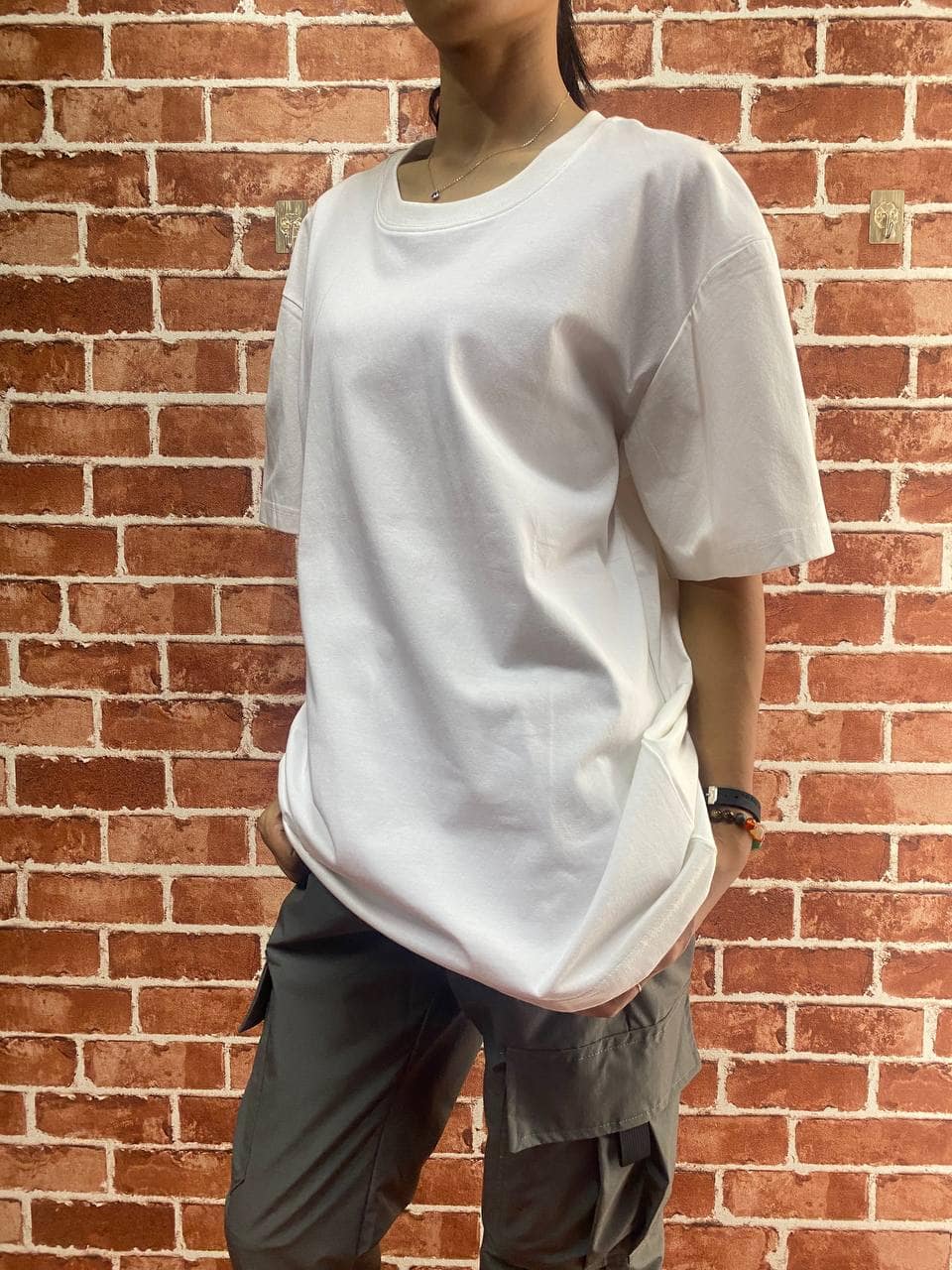 TSS60 Oversized Plain Short-Sleeve T-Shirt for Men & Women - Image 3