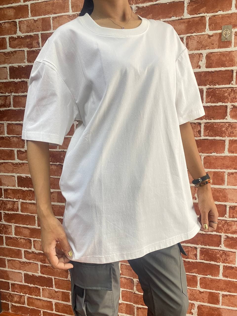 TSS60 Oversized Plain Short-Sleeve T-Shirt for Men & Women - Image 4
