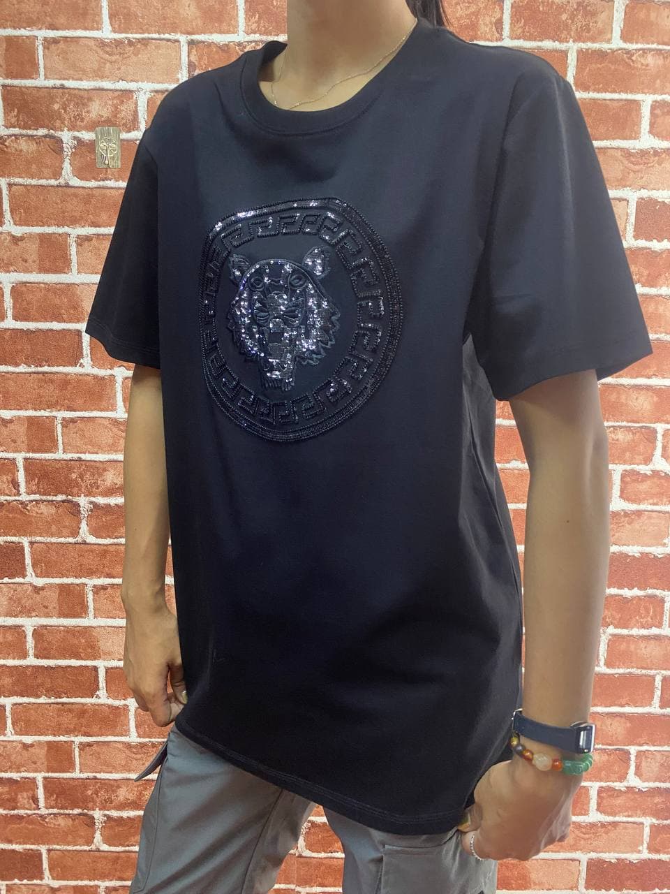 TSS61 Unisex Short-Sleeve T-Shirt with Raised Round Chest Emblem - Image 4