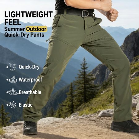 IX59 ខោ Outdoor Tactical Cargo ស្រាល ស្ងួតលឿន សម្រាប់ប្រើប្រាស់ប្រចាំថ្ងៃ