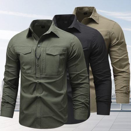 SHL38 Lightweight Multi-Pocket Outdoor Long-Sleeve Shirt