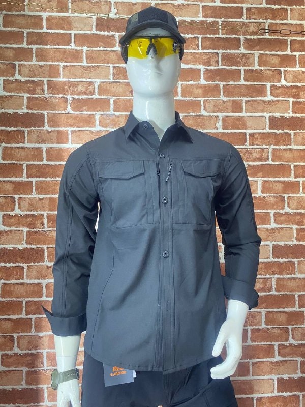 SHL38 Lightweight Multi-Pocket Outdoor Long-Sleeve Shirt - Image 6