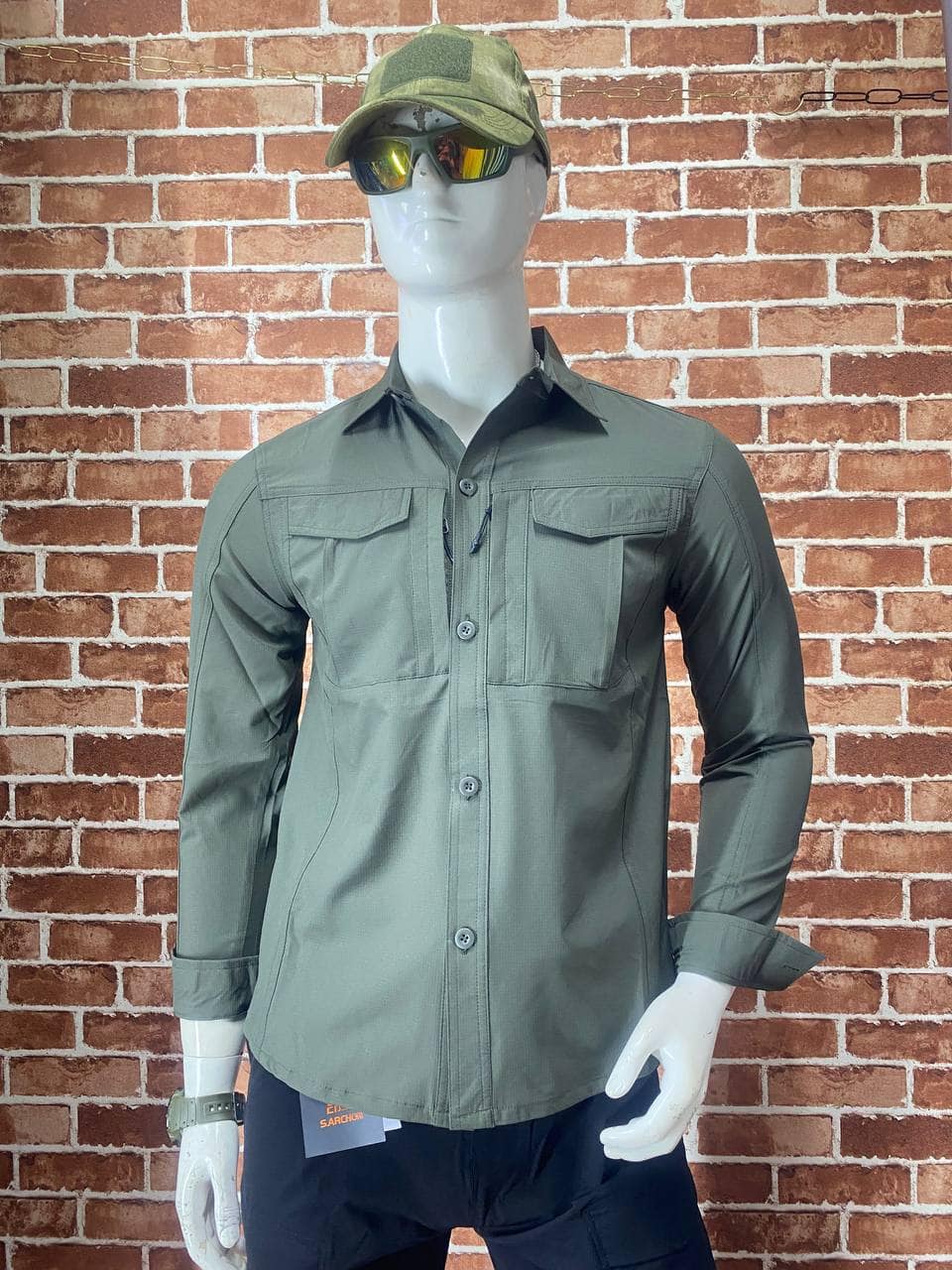 SHL38 Lightweight Multi-Pocket Outdoor Long-Sleeve Shirt - Image 7
