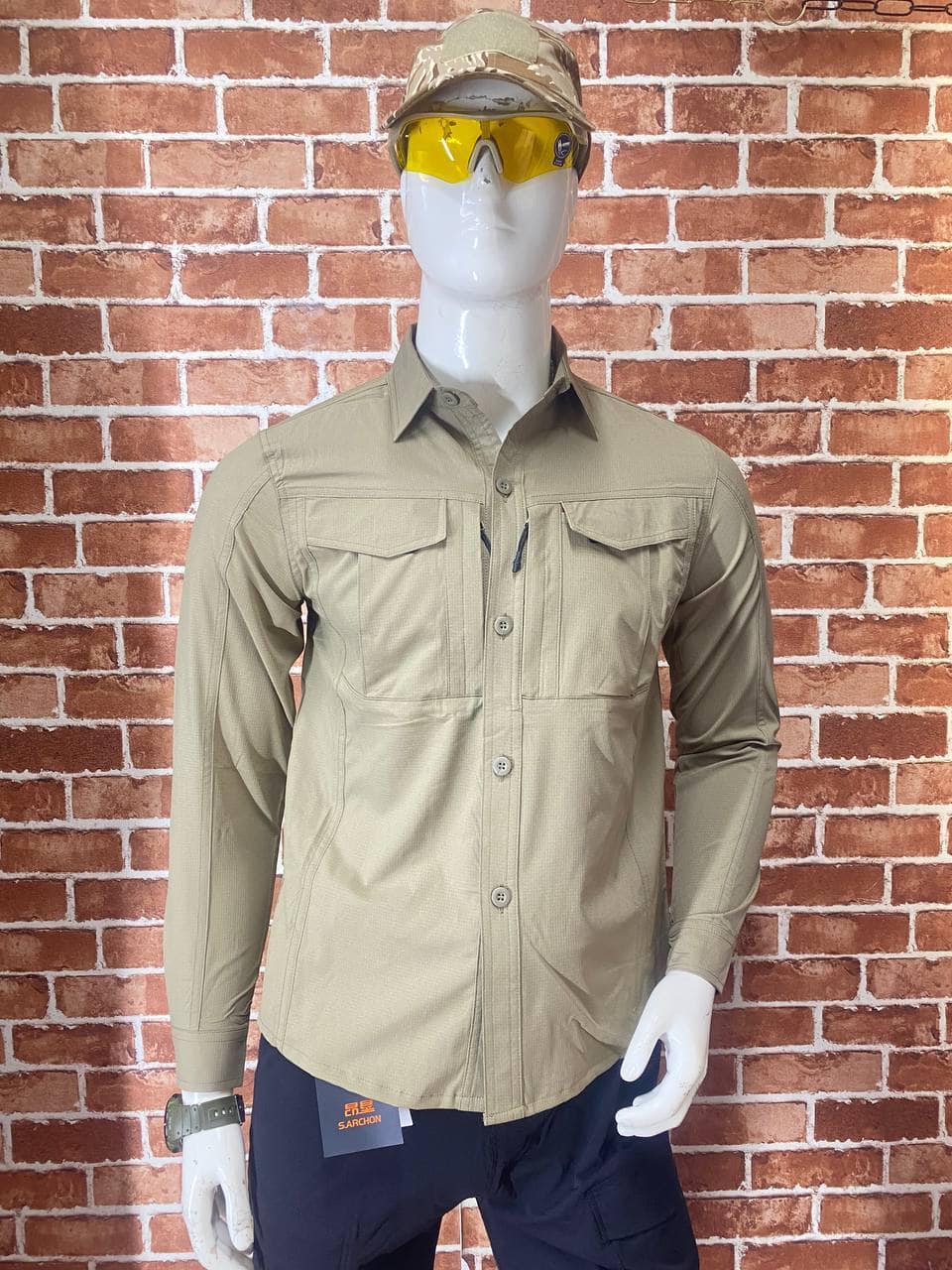 SHL38 Lightweight Multi-Pocket Outdoor Long-Sleeve Shirt - Image 8