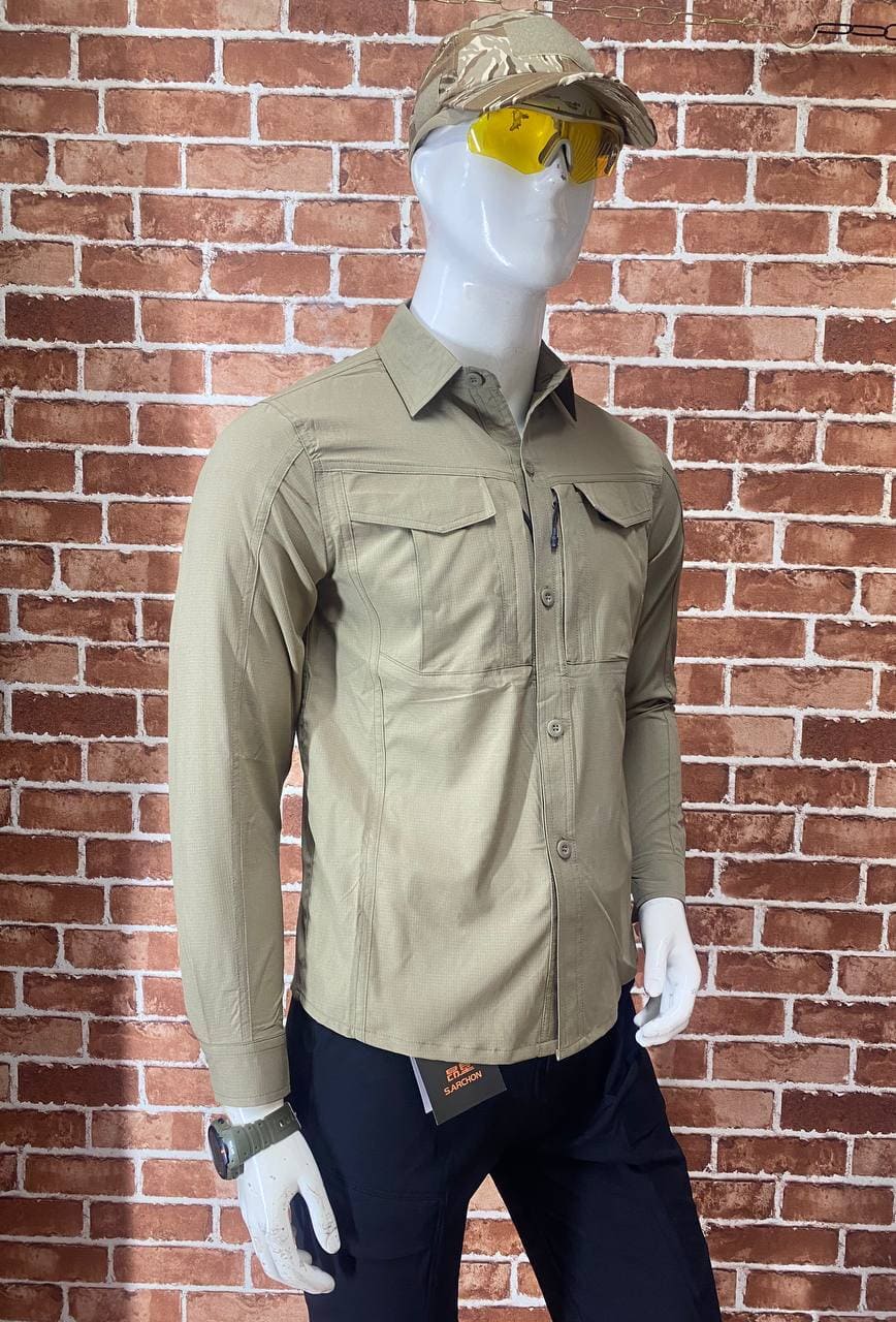 SHL38 Lightweight Multi-Pocket Outdoor Long-Sleeve Shirt - Image 9